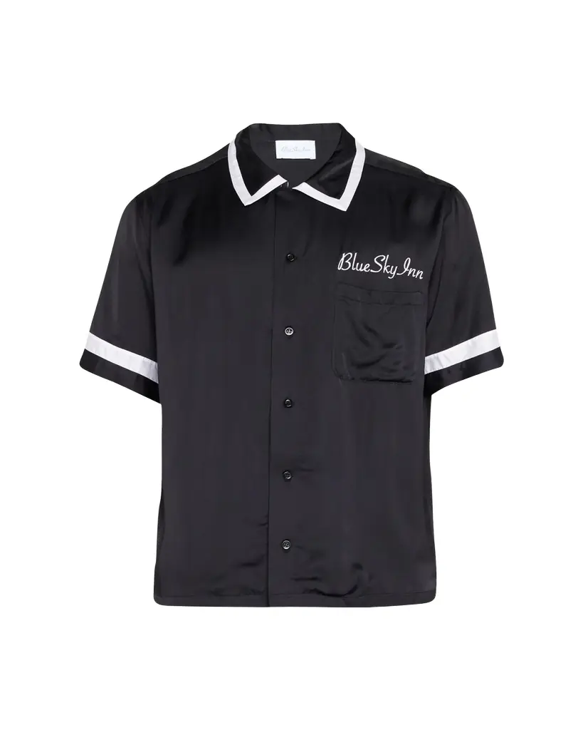 Blue Sky Inn Men's Waiter Contrast-Trim Camp Shirt
