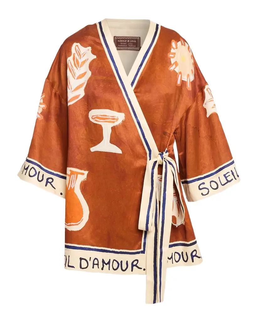 ALEMAIS Soleil D 'Amour Wrap Mini Dress