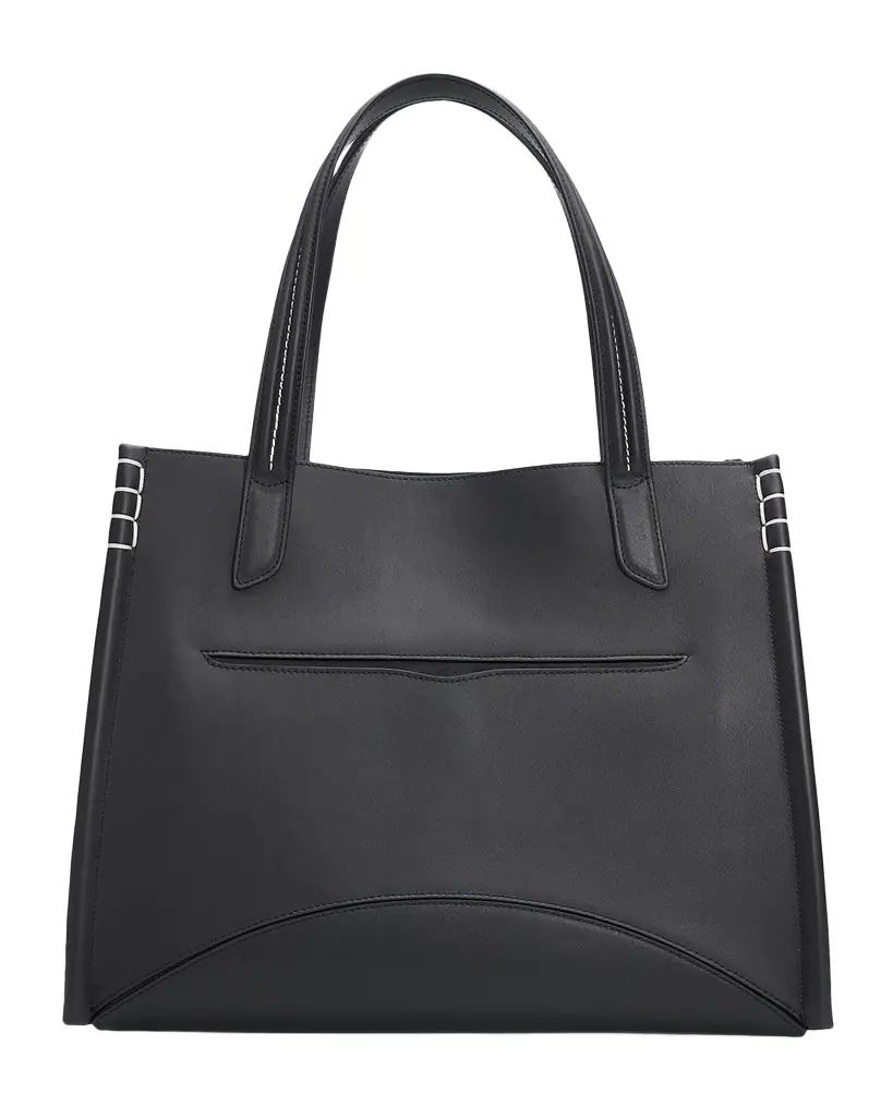 JW Anderson Men 's Loafer Cabas Leather Tote Bag
