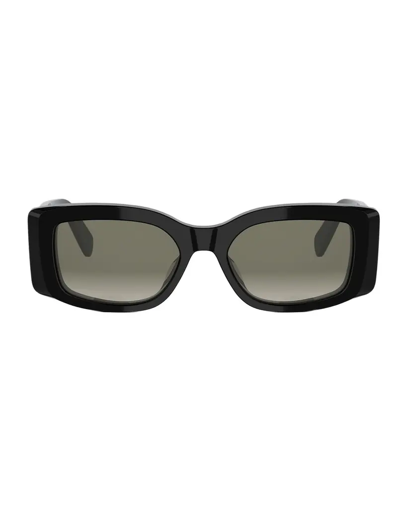 Celine Maxi Triomphe Acetate Rectangular Sunglasses