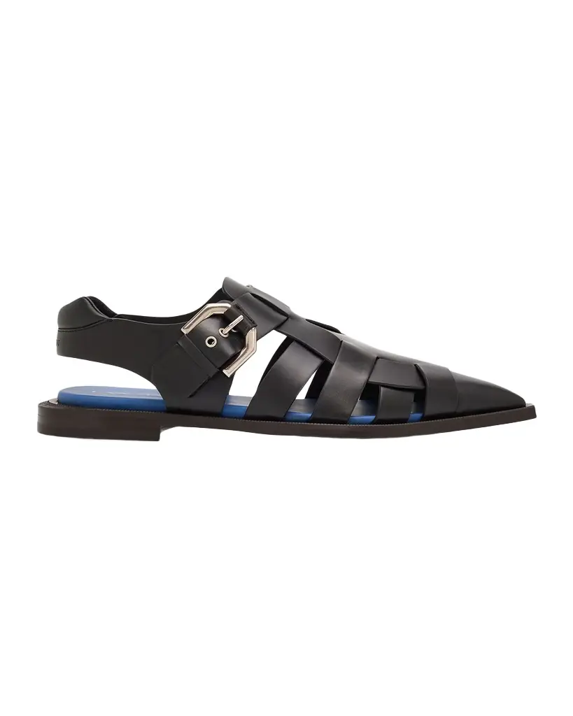 Lanvin Men 's Leather Pointed-Toe Gladiator Sandals