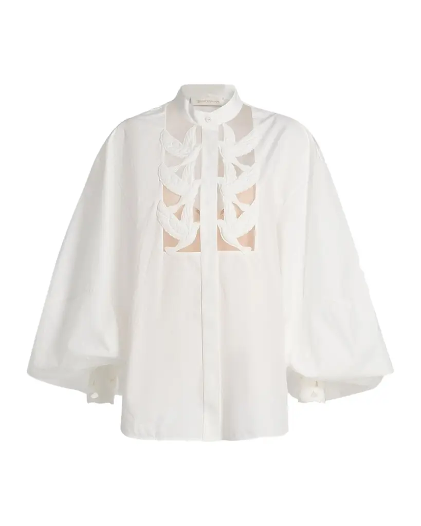 Zimmermann Luna Appliqué Blouse
