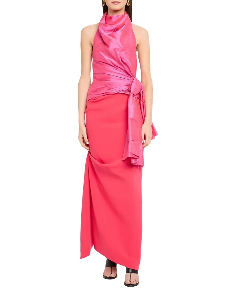 CHRISTOPHER JOHN ROGERS Silk Sarong Top