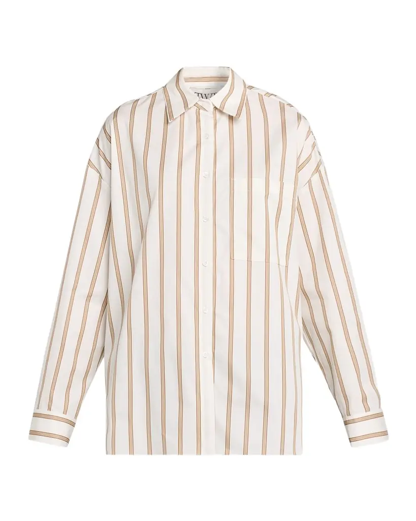 TWP Something Borrowed Striped Shirt