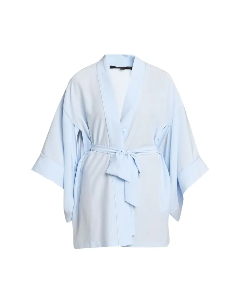 Kiki De Montparnasse Cutout-Sleeve Silk Charmeuse Kimono Robe