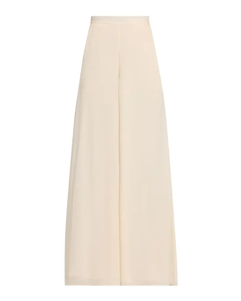 LAPOINTE High-Rise Georgette Wide-Leg Pants