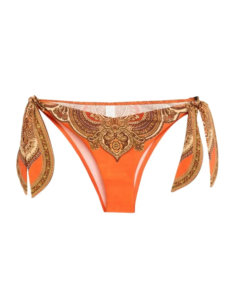 Zimmermann Mahon Scarf Tie-Side Bikini Bottoms