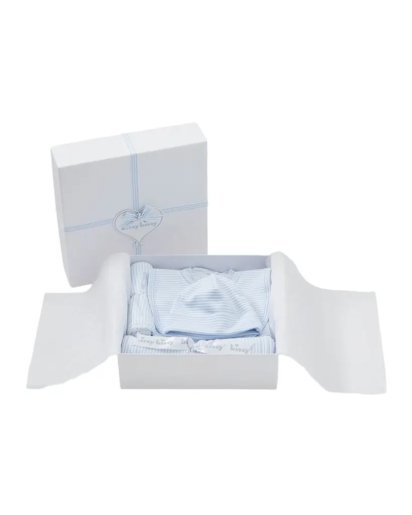 Kissy Kissy Kid 's Simple Stripes 5-Piece Gift Box Set, Size Newborn-6M