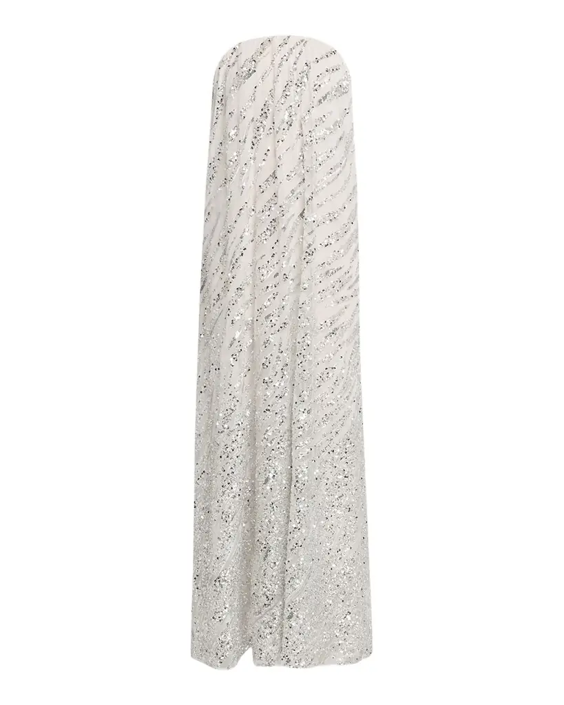 HELSI Margot Strapless Ombre Sequin Gown