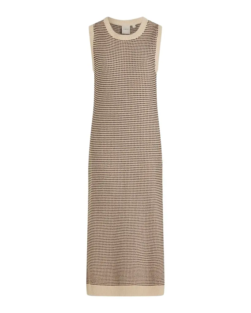 Varley Sadia Stitch-Knit Midi-Dress