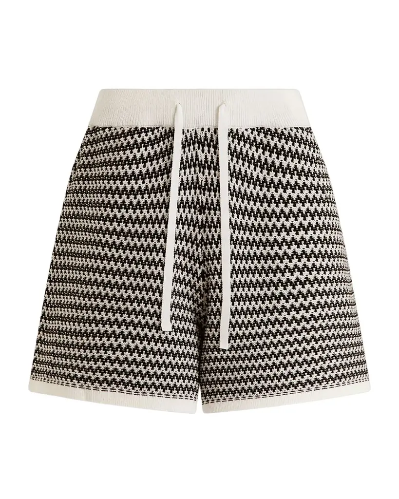 Varley Villiers Zigzag Cotton Shorts