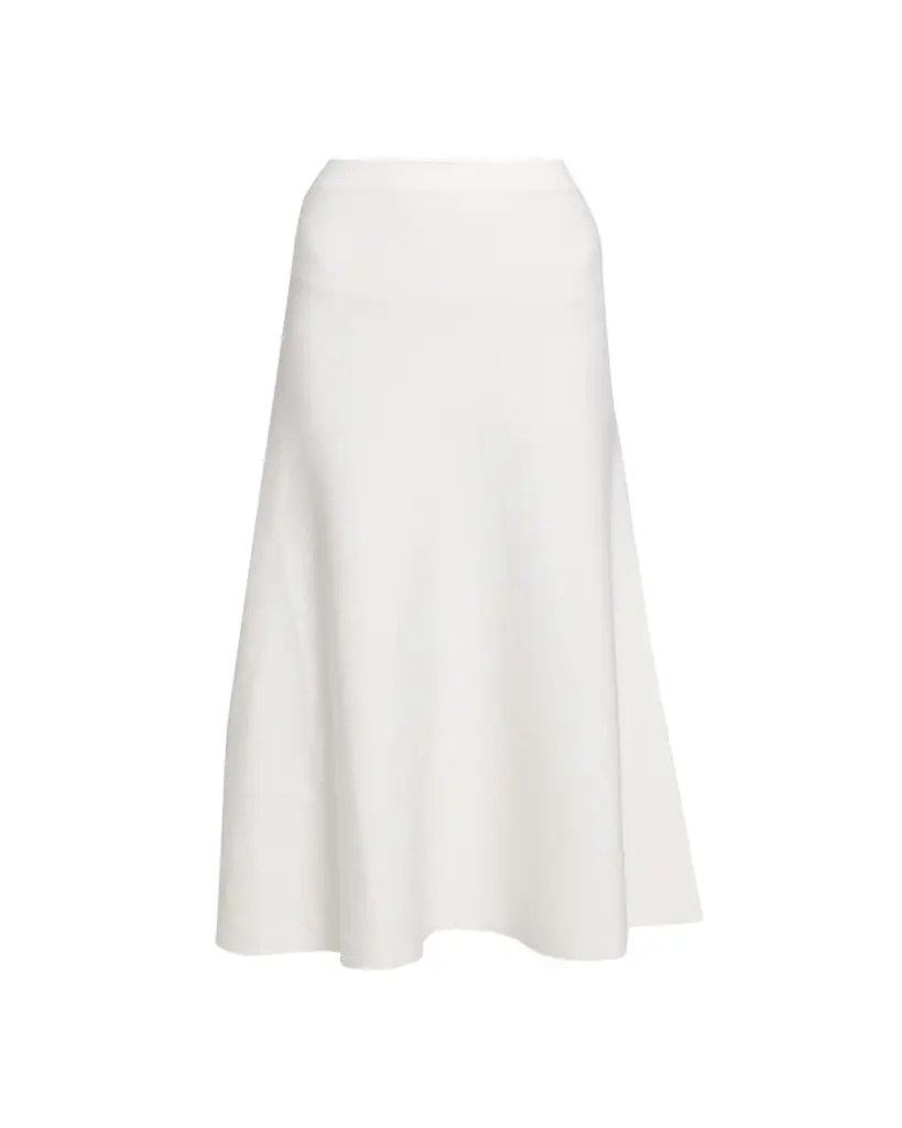 Gabriela Hearst Freddie Midi Wool-Cashmere Skirt