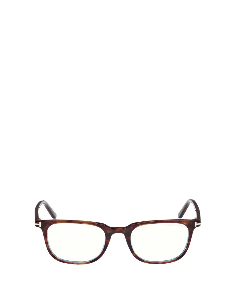 TOM FORD Blue Filtering Acetate Square Glasses With Clip-On Sun Lenses