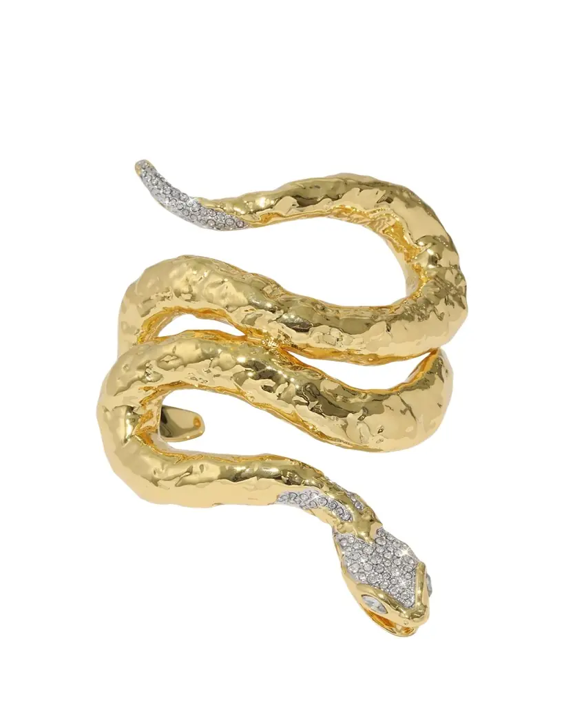 Alexis Bittar Serpent Crystal Cuff Bracelet