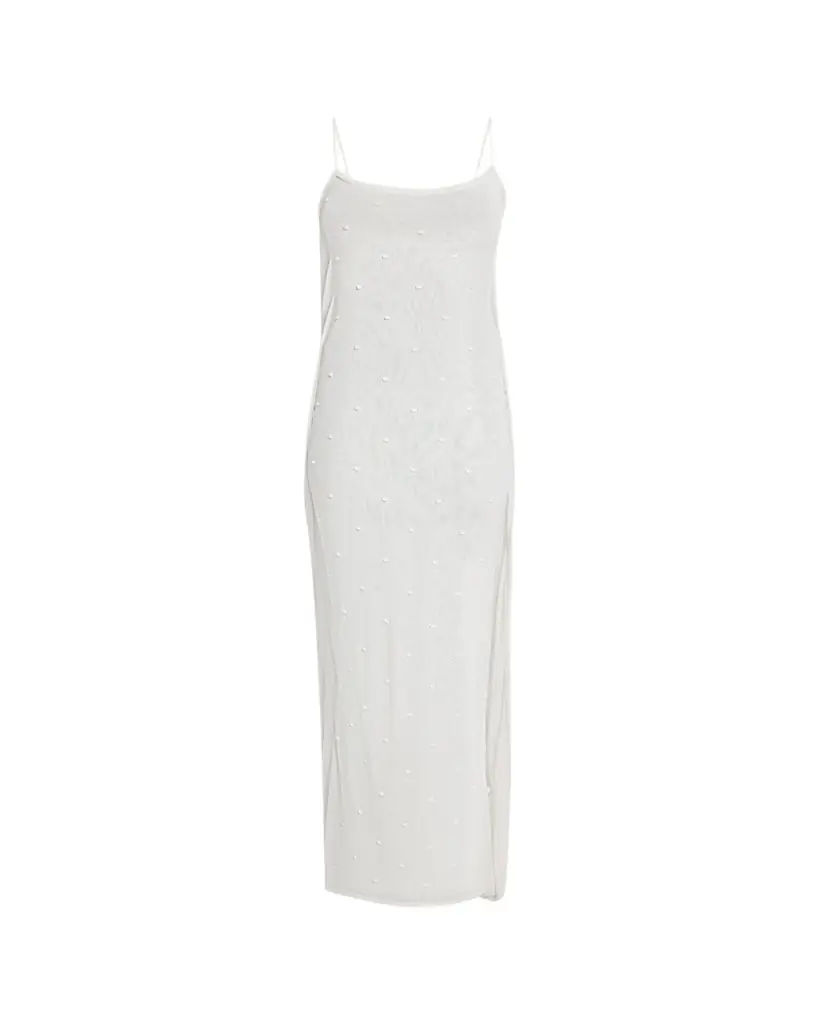 Jacquemus Embroidered Cowl-Back Maxi Dress