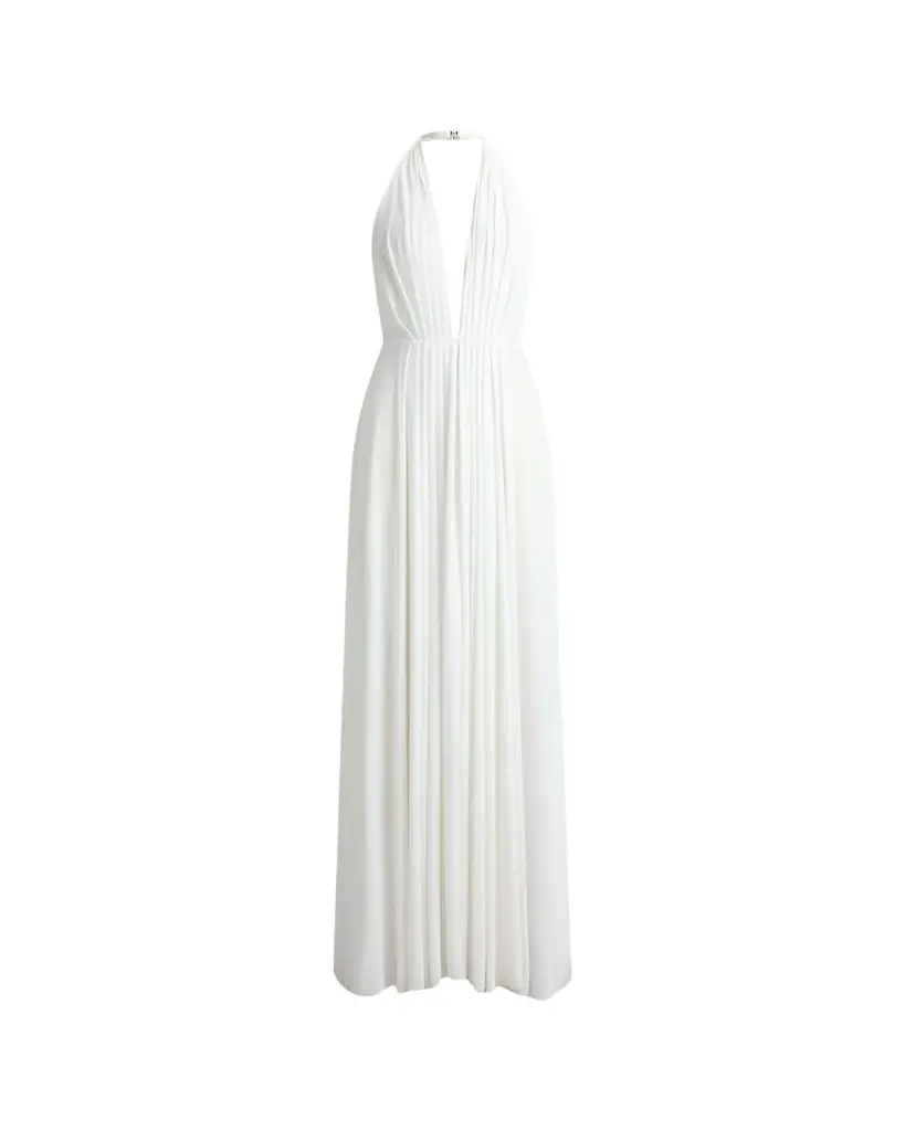 Ralph Lauren Collection Piper Striped Silk-Blend Evening Dress...