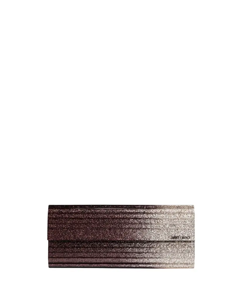 Jimmy Choo Degrade Glitter Acrylic Clutch Bag