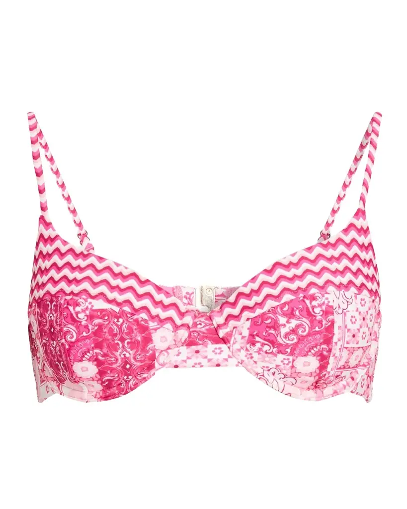 Ramy Brook Printed Mona Bikini Top