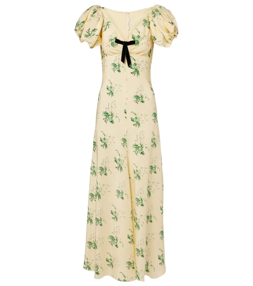 Rodarte Floral silk crêpe gown