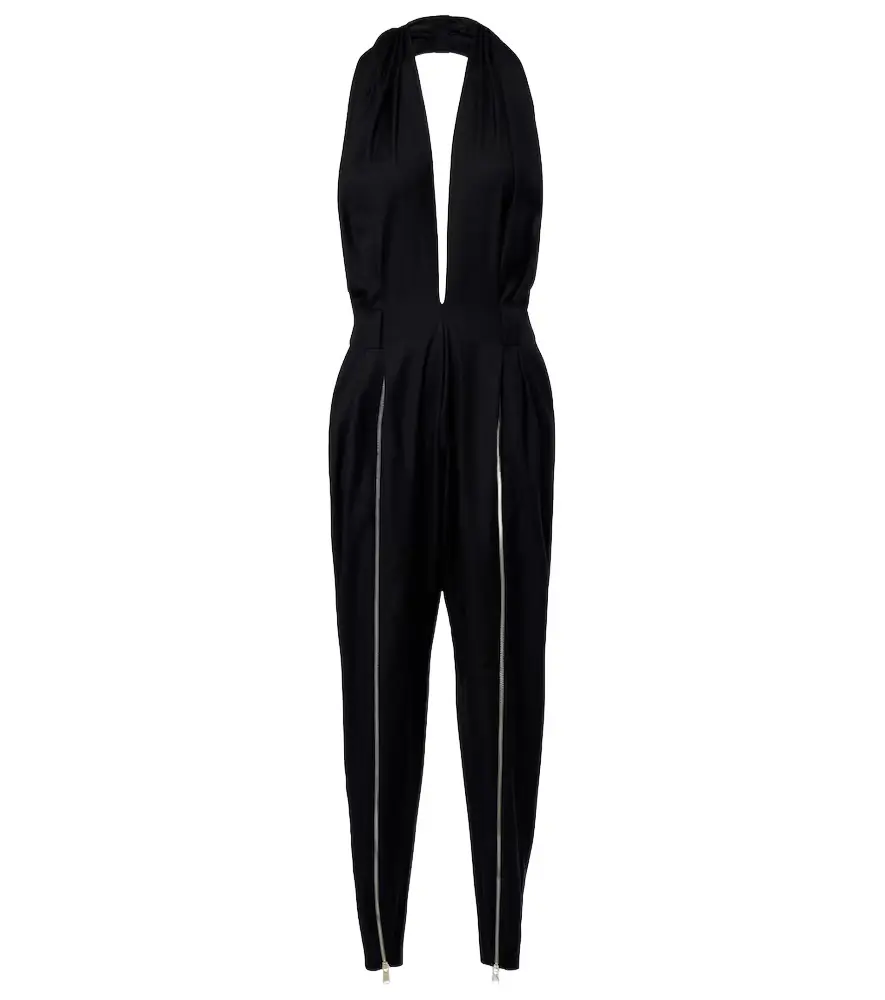 Coperni Halterneck virgin wool jumpsuit