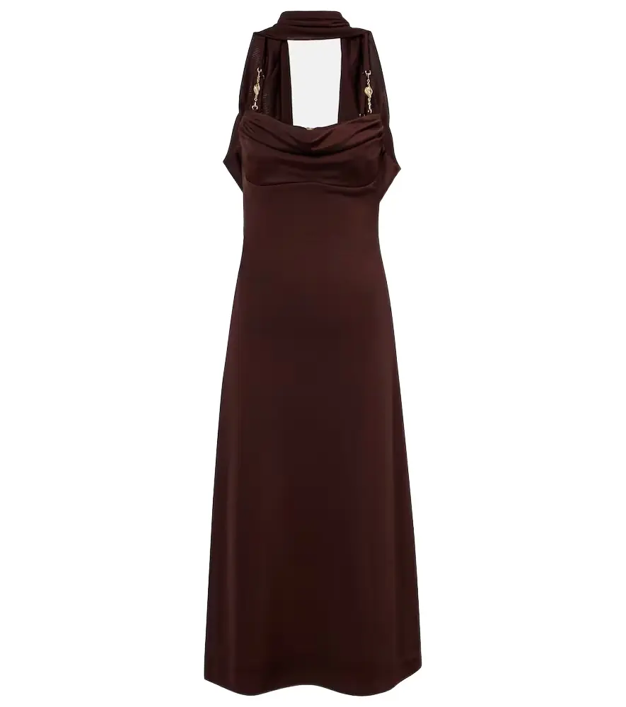 Rebecca Vallance Isla scarf-detail midi dress