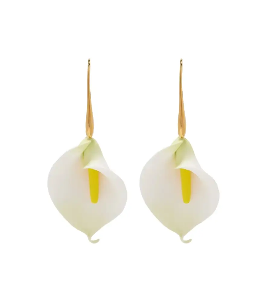 Jennifer Behr Alexia floral drop earrings