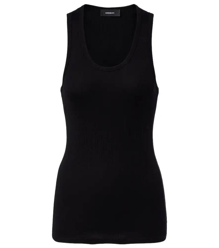 Wardrobe.NYC Wardrobe. NYC Ribbed-knit cotton jersey tank top