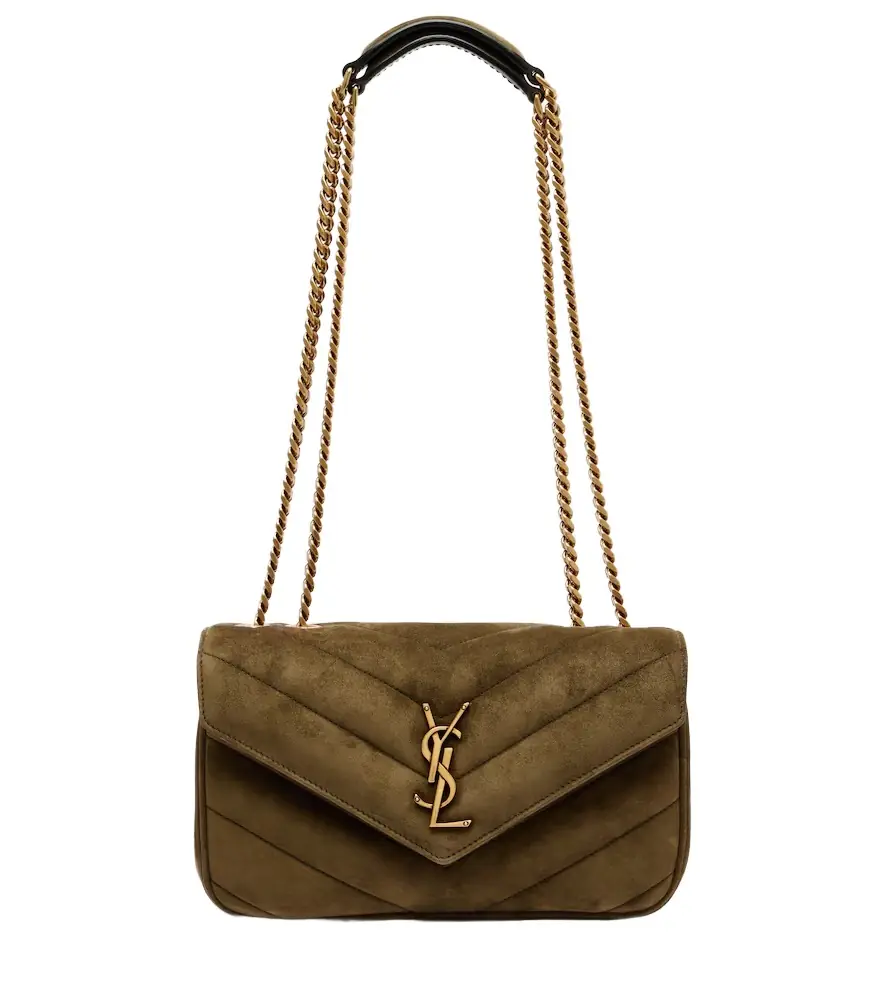 Saint Laurent Loulou Small suede shoulder bag