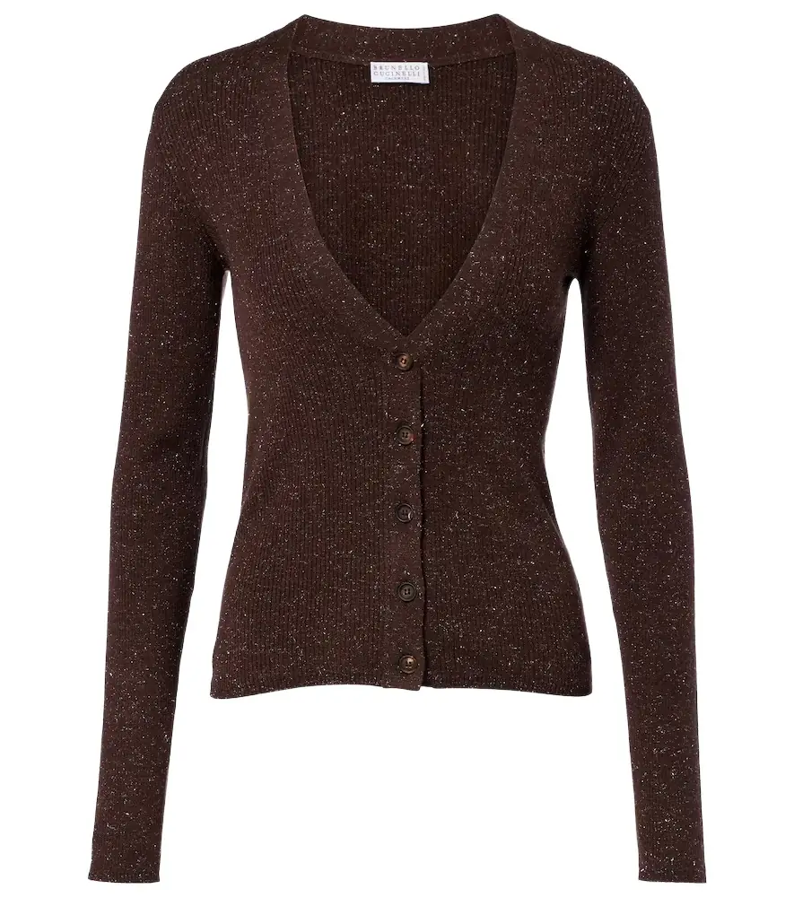 Brunello Cucinelli Ribbed-knit cashmere-blend cardigan