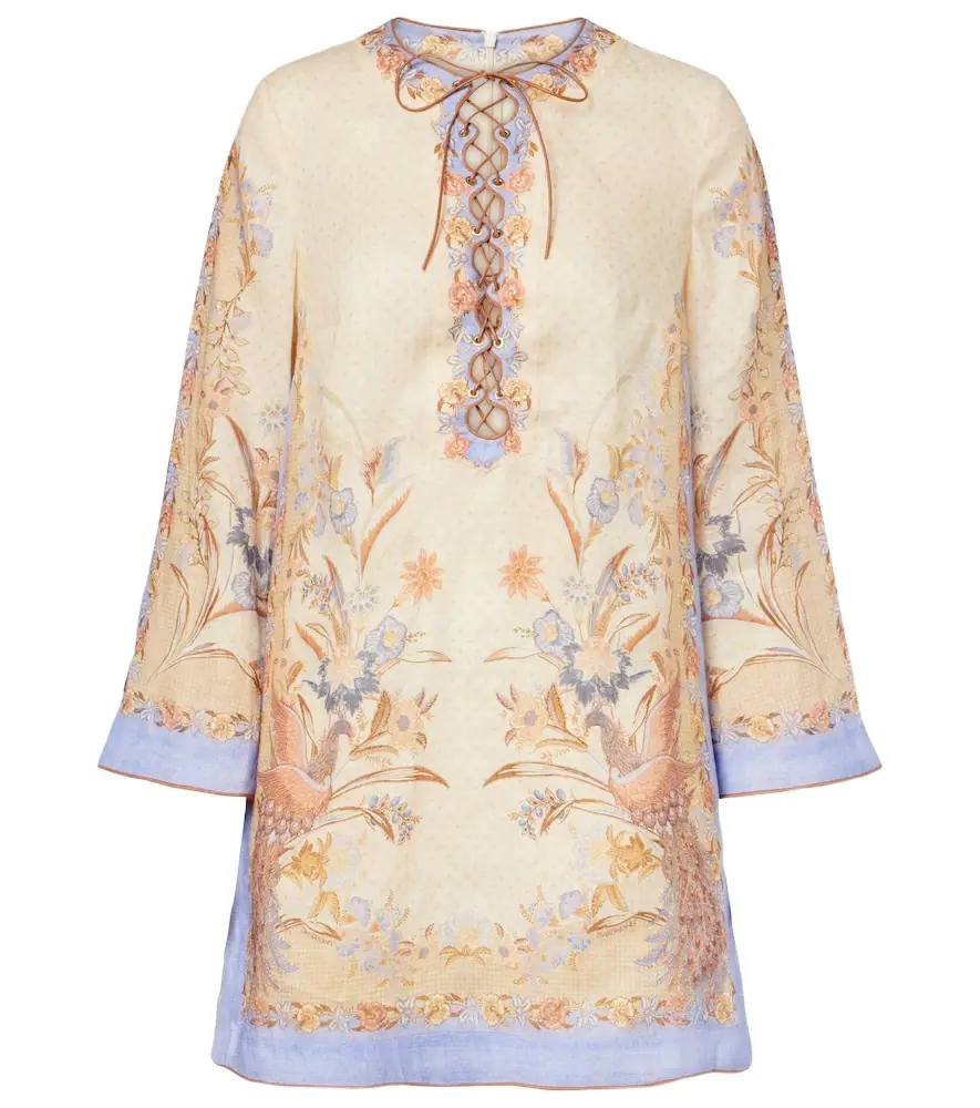 Zimmermann Indra floral linen tunic