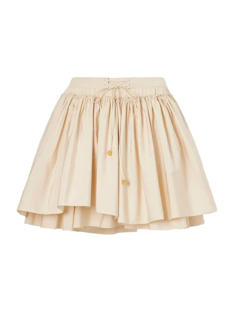 Loewe + Paula’s Ibiza Ruffled Cotton-poplin Mini Skirt