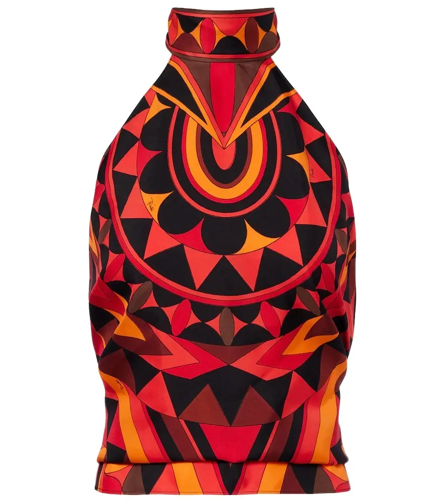 Pucci Manuba silk twill top