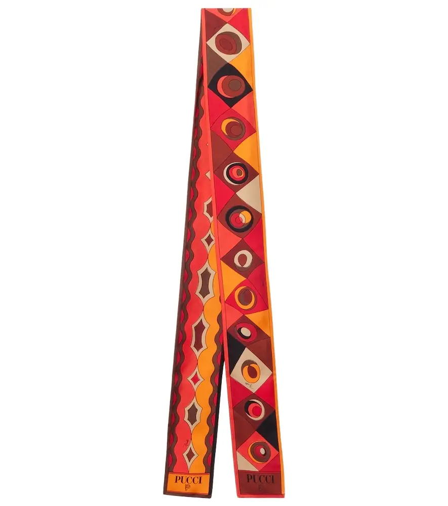 Pucci Manuba silk twill scarf