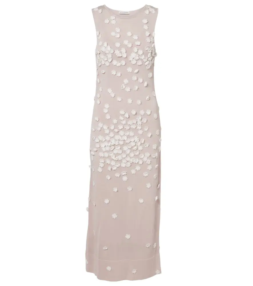 Altuzarra Nelly floral-appliqué midi dress