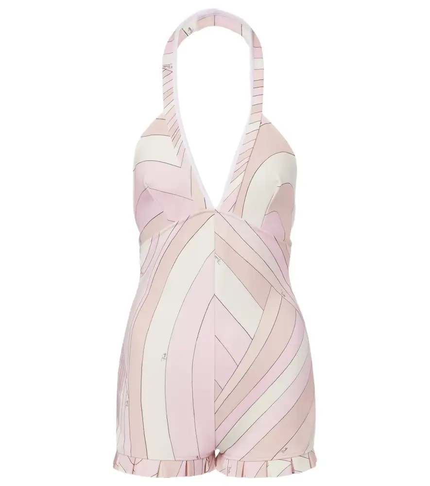 Pucci Iride satin jersey romper