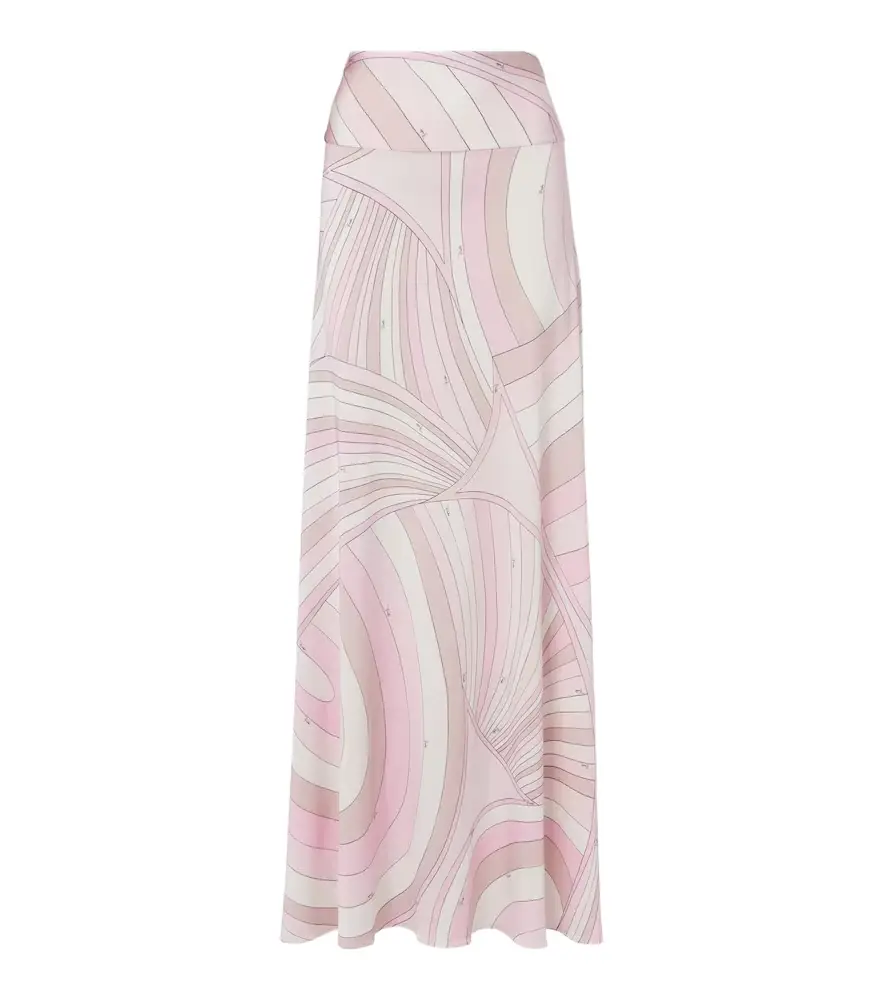 Pucci Iride satin jersey maxi skirt