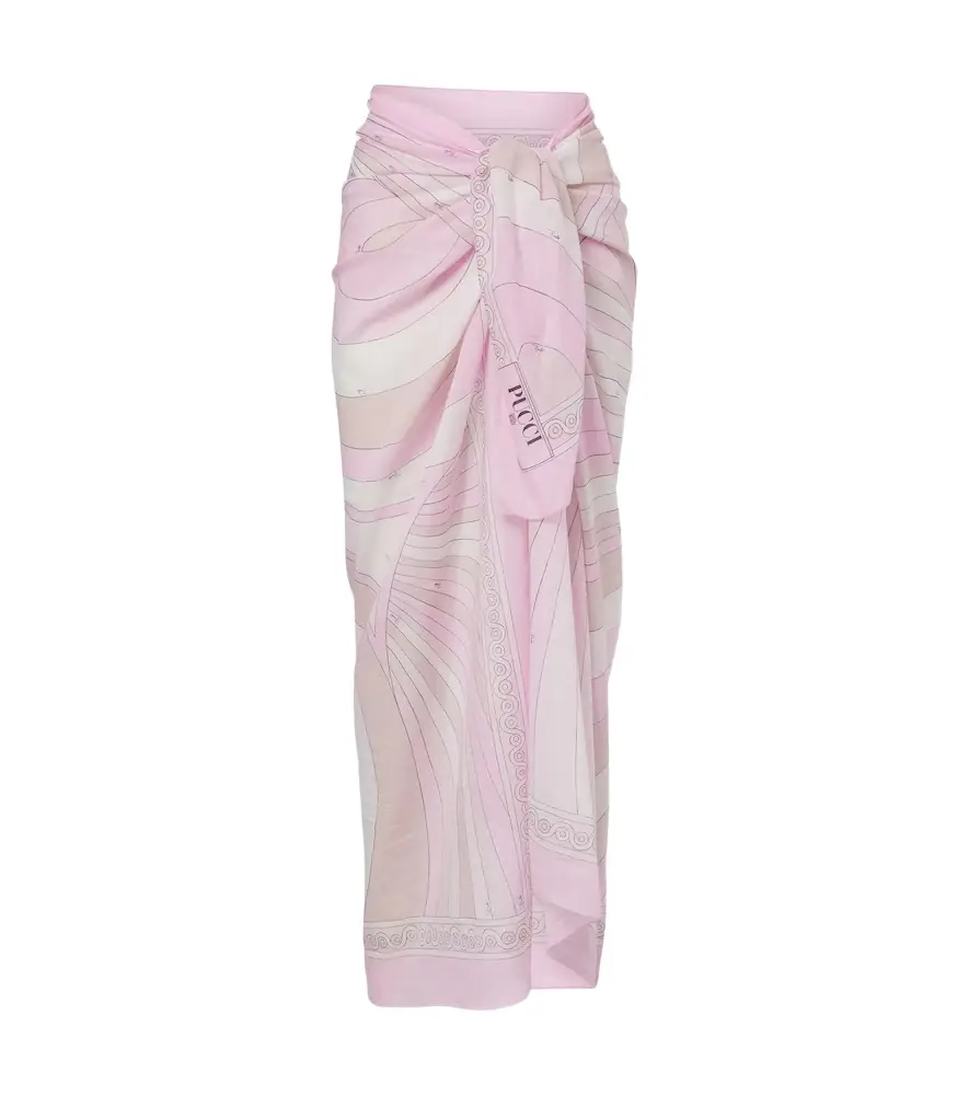 Pucci Iride cotton beach cover-up