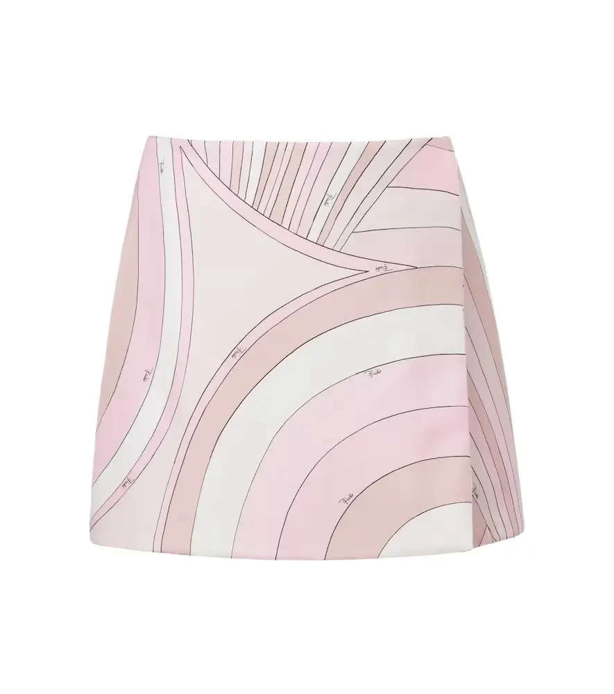 Pucci Iride silk twill miniskirt