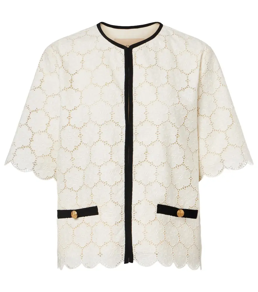 Valentino Embroidered cotton jacket