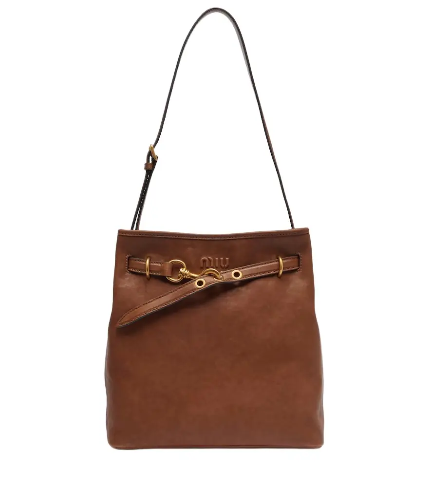 Miu Miu Aventure leather bucket bag