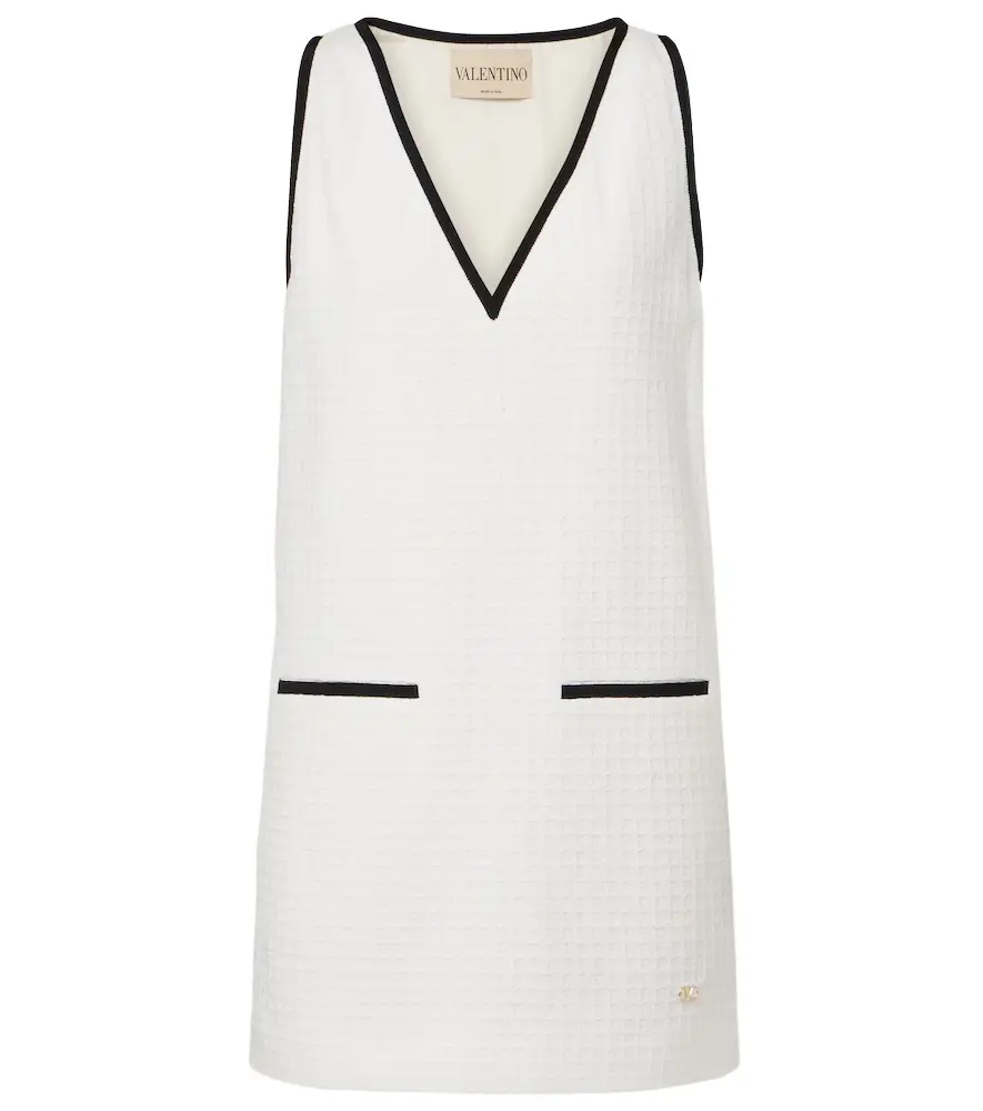Valentino Cotton tweed minidress