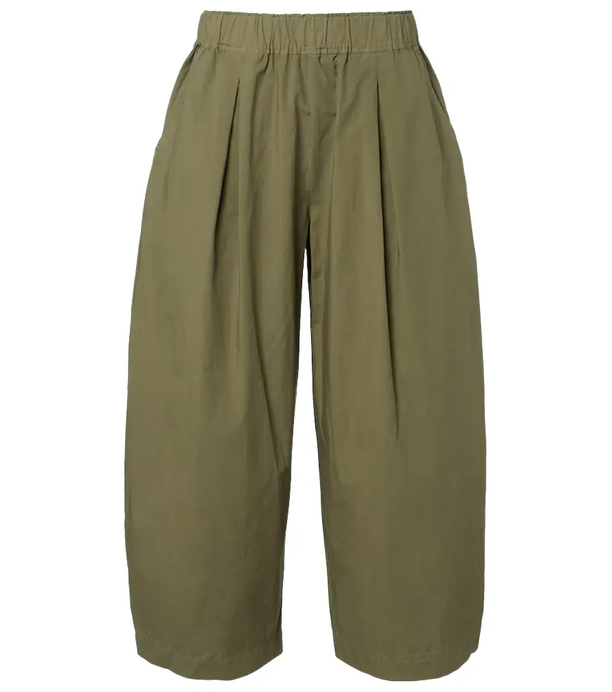 Velvet Sophia cotton poplin wide-leg pants