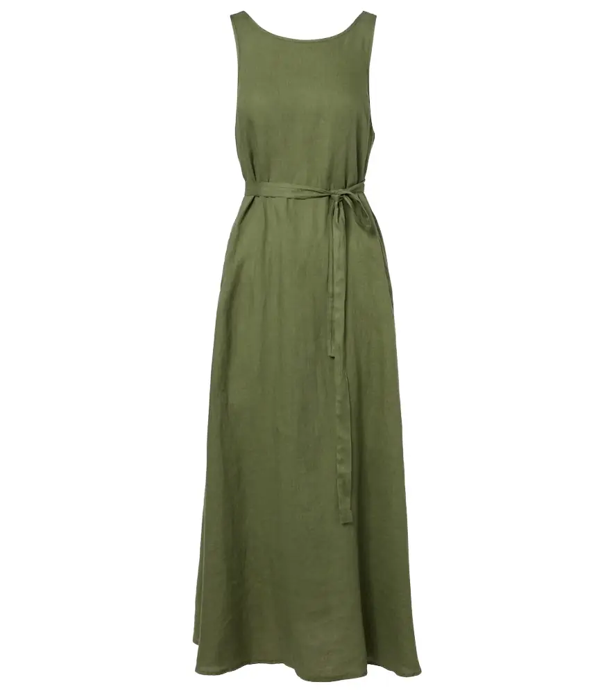 Velvet Reta linen midi dress