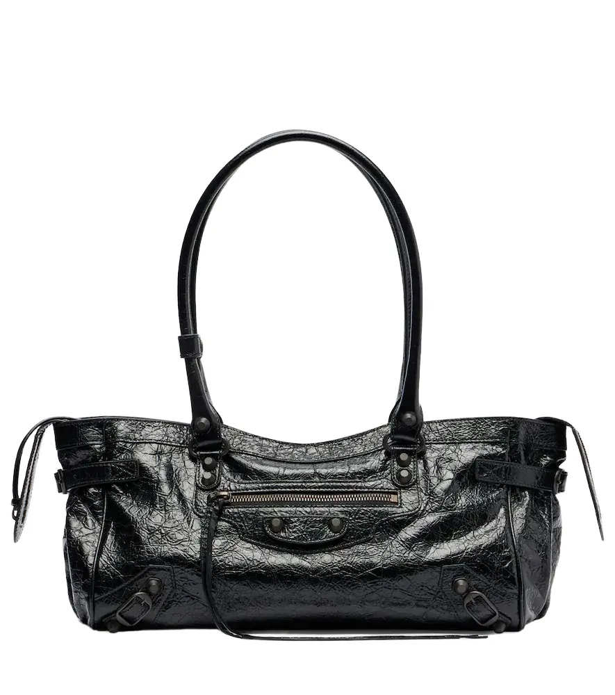 Balenciaga Le City East-West leather shoulder bag
