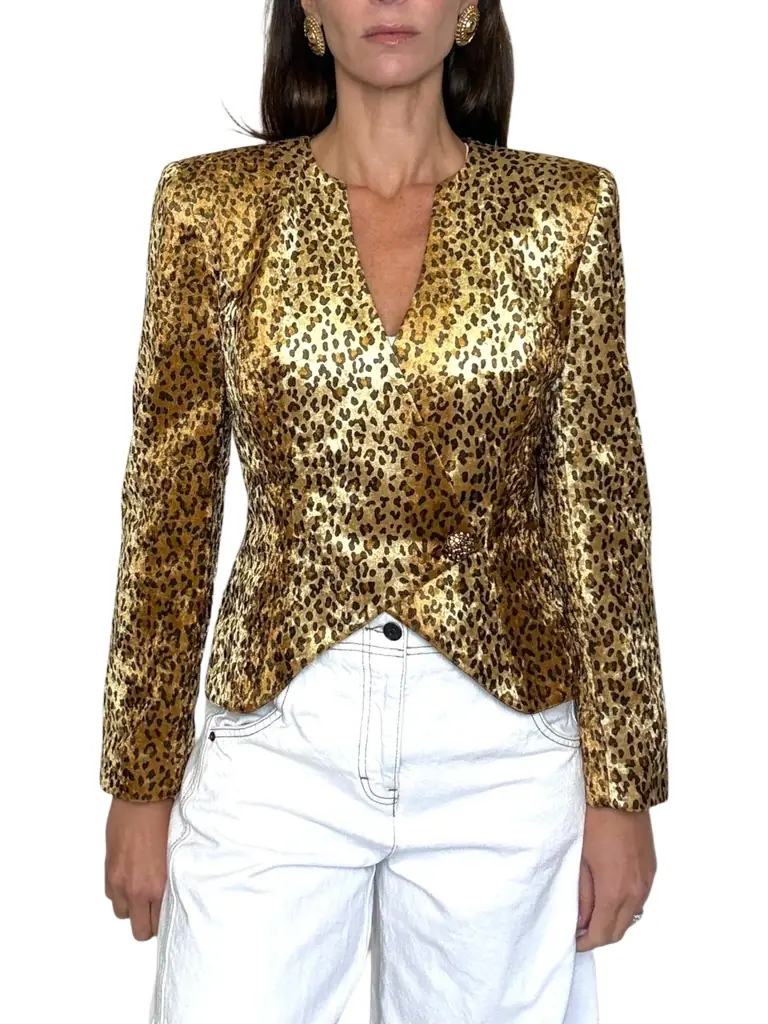 Jen Wonders Studio Leopard Blazer