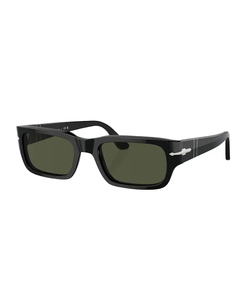 Persol Men 's Acetate Rectangle Sunglasses