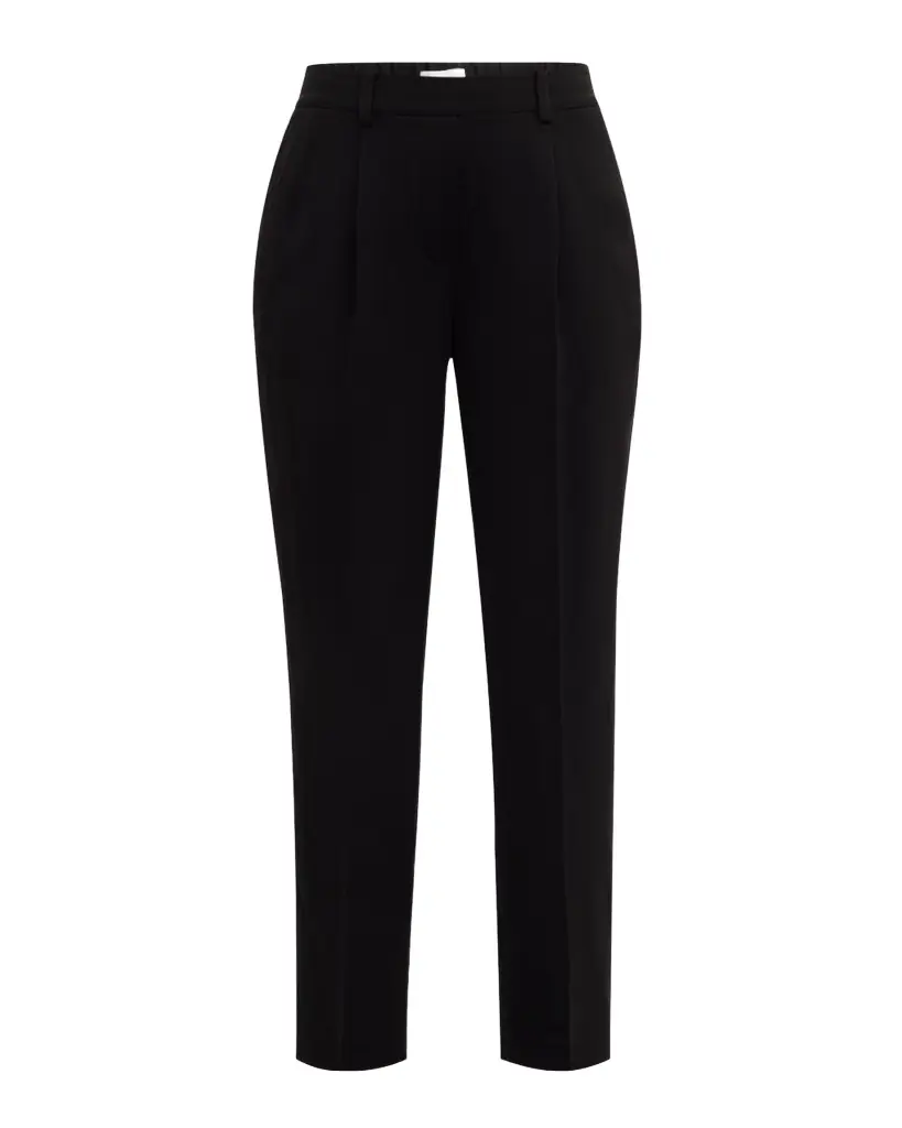 Elie Tahari The Willow Pleated Straight-Leg Ankle Pants
