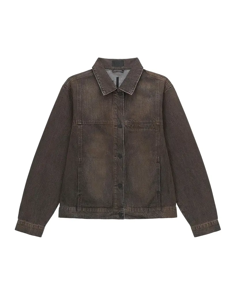 RTA Men 's Valentiano Boxy-Fit Denim Jacket