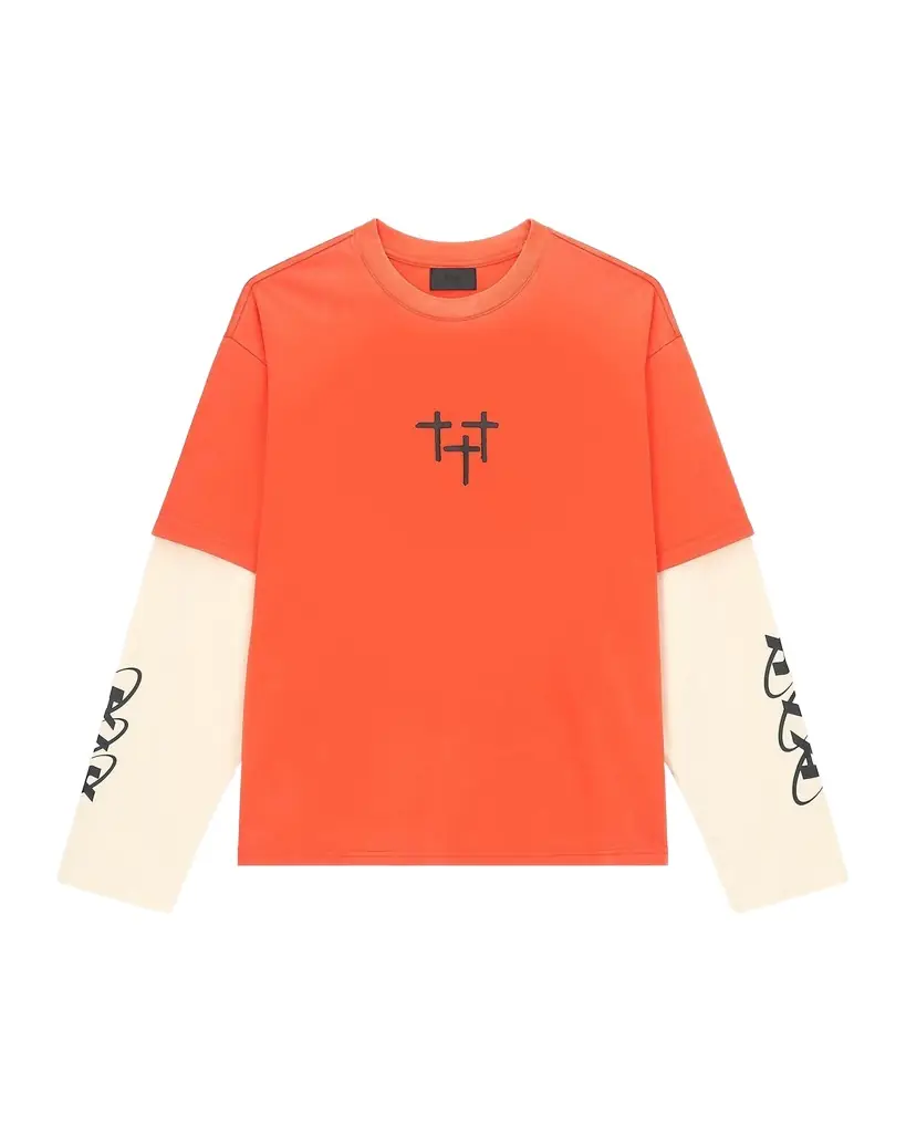 RTA Men 's Loris Double Layered Long-Sleeve T-Shirt