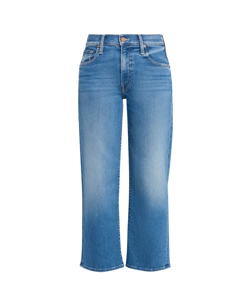MOTHER The Mid-Rise Rambler Zip Ankle Jeans